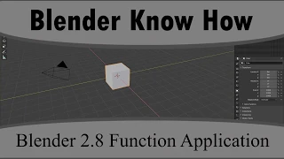 Blender 2 8 Python Applying Functions