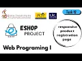 Design a Responsive Product Registration Page Task 12 Eshop Web Project Java Institute
