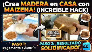¡No tires el ASERRÍN! Crea MADERA en PASTA con MAIZENA