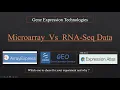 Gene Expression - Microarray and RNA Seq Data