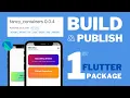 How to make a Flutter Package Build and Publish First Package