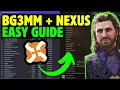 How to Use BG3MM for NEXUS MODS Baldur s Gate 3 Mod Manager