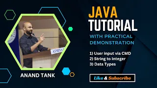 Java Tutorial OOP Basics User Input via CMD String to Integer Data Types Anand Tank