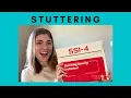 Speech Therapy Evaluation Stuttering Severity Instrument-4 SSI-4