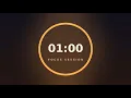 1 Minute Timer with Soft Alarm Quick Countdown 4K