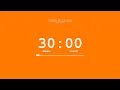 30 Minute Timer Orange Countdown Progress Bar