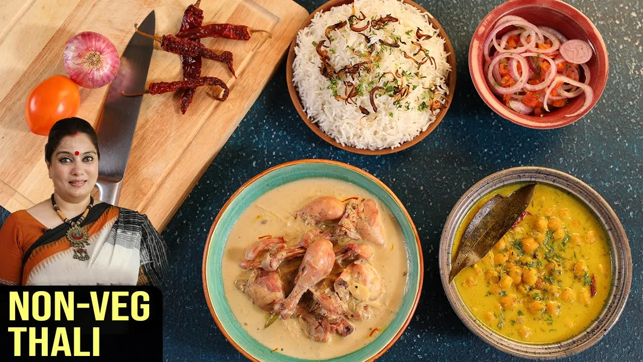 Non-Veg Thali   Chicken Meal Prep   Indian Lunch Prep   Thalis By Smita Deo