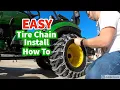 The EASY way to install Tire Chains for all tractors and vehicles