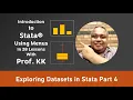 Bar Graph Box Plot Stata using Menus with Prof KK Ep