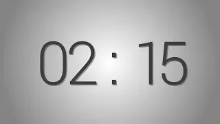 2 Minutes and 15 seconds countdown Timer - Beep at the end Simple Timer two min fifteen sec