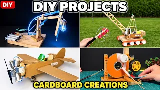 How to Make Cool Projects out of Cardboard - electromagnetic crane (technology things at home)