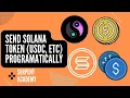 Solana Send Token with Code Nodejs with NO wallet extension