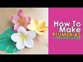 Paper Flower Plumeria Paper Plumeria DIY Lei and Barrette Paper Flower Tutorials Easy