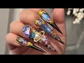 How to Celestial Galaxy Nails Crystal Nail Tutorial Beginner Friendly