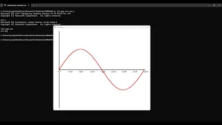 Sinewave Graph Plotter Windows GUI Application in c