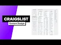 System Design Craigslist