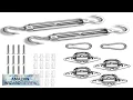 SUNNY GUARD Sun Shade Sail 316 Stainless Steel Hardware Kit 6 Inch Review