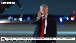 President Trump Departs Joint Base Andrews In Maryland For Mar A Lago In Palm Beach Florida 