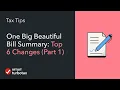 One Big Beautiful Bill Summary 6 Tax Changes That Impact You - TurboTax Tax Tip