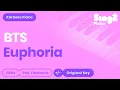 BTS - Euphoria (Karaoke Piano)