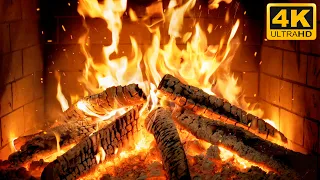 FIREPLACE Relaxation THERAPY NO MUSIC With GENTLE Fire SOUNDS And Glowing COALS For Warmth 