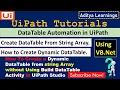 Create a DataTable from String Array using VB Net in UiPath RPA LEARNERS DataTable Automation