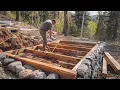 Download Lagu I Spent 45 Days Building a House of STONES and LOGS in the Forest
