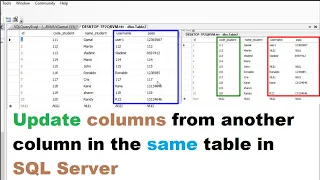 SQL Server Tutorial Update NULL or Blank Values from Another Column in Same Table