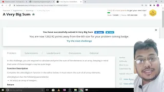 A Very Big Sum in C - Hackerrank