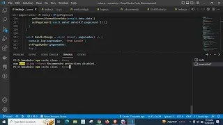 npm WARN using -force Recommended protections disabled npm cache clean -force solved