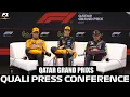 Lagu Post Qualifying Press Conference Qatar Grand Prix 2025 | Osca Piastri,  Lando Norris, Max Verstappen