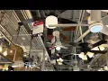 Ceiling fans running at Home Depot
