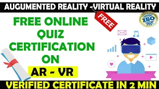 Augmented Reality Virtual Reality Free Online Quiz with ISO Certificate - AR VR Certification