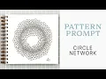 How to Draw a Network of Triangles in a Circle Sketchbook Pattern Prompt No 1