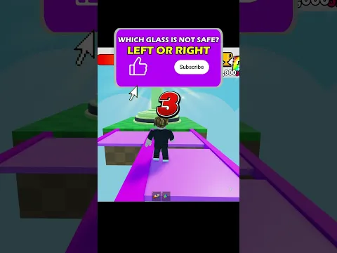 Roblox Gameplay glass bridge #shorts #roblox #robloxshorts