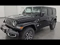 2024 JEEP WRANGLER 4 DOOR SAHARA BLACK 4K WALKAROUND 24J353 SOLD