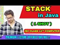 Stack in Java ISC Class 12 Data Structures Full Explanation LIFO Boards 2026
