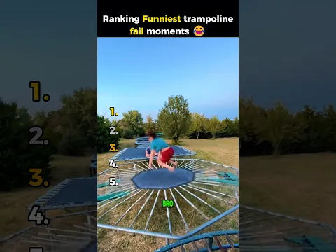 Ranking funniest trampoline fail moments 😂