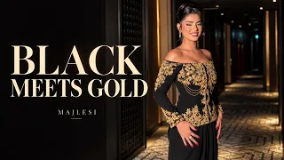 Gold Halter vs Black & Gold | 2 Evening Looks | MAJLESI
