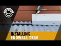 Endwall Flashing Installation On A Metal Roof EASY Installation Wall Flashing On Metal Roof