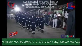 drill display by the members of fag initiative niger state command wushishi lg zungeru unit