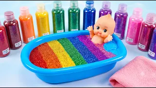 Satisfying Video | Mixing Slime | Slime Pearl Bath | Slime Mixing ASMR #ToyTocToc
