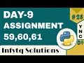 InfyTQ Programming Fundamentals Using Python Day 9 Assignments