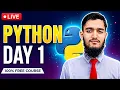 Python for Beginners LIVE Day 1 Learn Python FREE Muhmar Academy