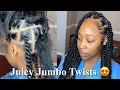 How To Large Jumbo Twists Tutorial With Braiding Hair