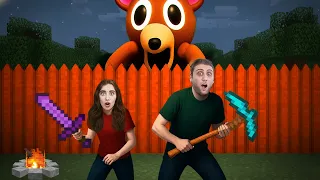 الاختباء من وحش الغزال في ٩٩ ليلة في الغابة   فيلم ماين كرافت دندنها