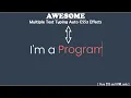 Auto Multiple Text Typing Animation using HTML CSS