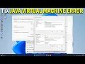 How To Fix Could not create the java virtual machine - Easy Fix