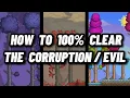 The BEST WAY to clear the corruption evil biomes Terraria 1 4 4