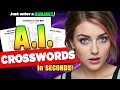 How To make a Crossword Puzzle with AI Let A I create all of the Clues Answers for you
